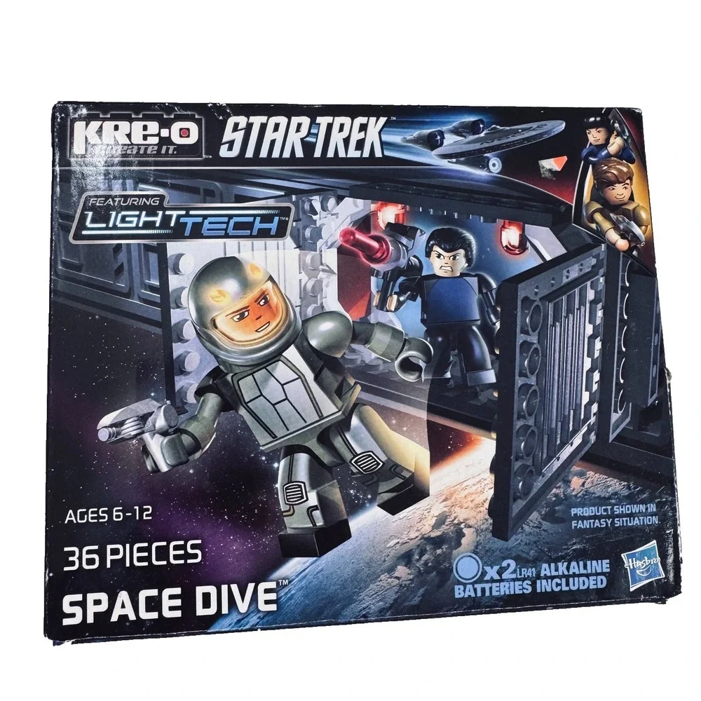 KRE-O Star Trek Space Dive A3138 Light Tech Building Set w/ Box Preowned Untest